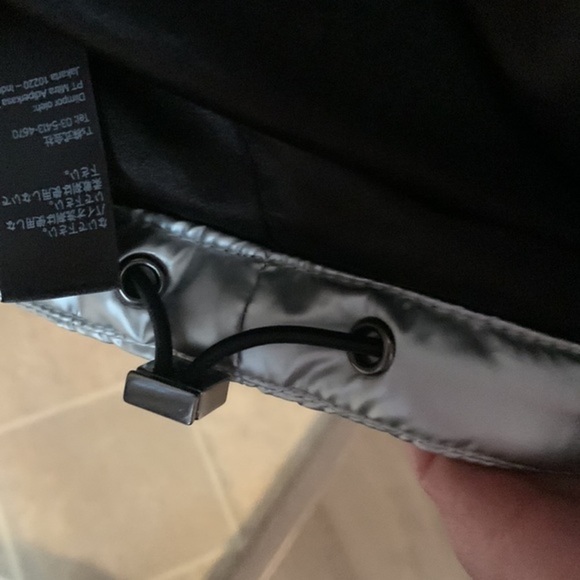 TopShop Women’s Sliver Zipper & Button Up Coat. Size 8 - Picture 5 of 9